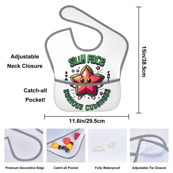 Silly Face Star Baby Bibs - Image 5