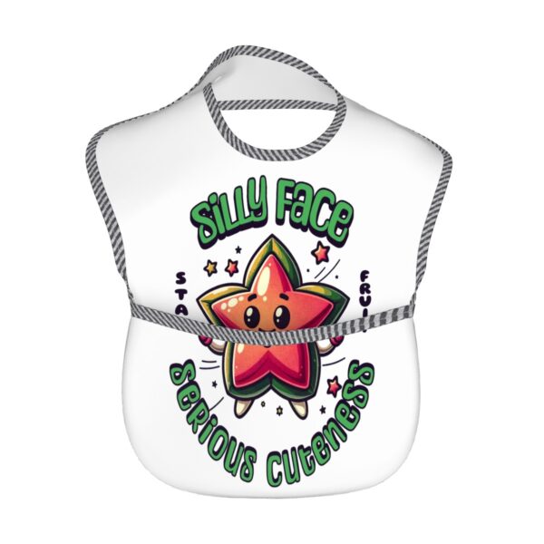 Silly Face Star Baby Bibs - Image 2