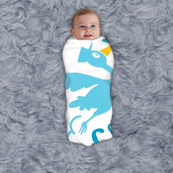 Baby Coming Soon Newborn Swaddle Blanket - Image 4