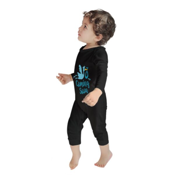 Baby Coming Soon Baby Long Sleeve Romper - Image 4