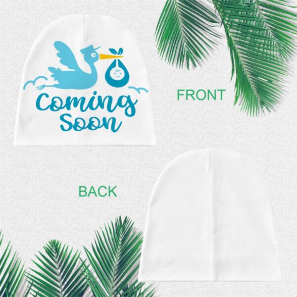 Baby Coming Soon Baby Hat Cotton Beanie - Image 4