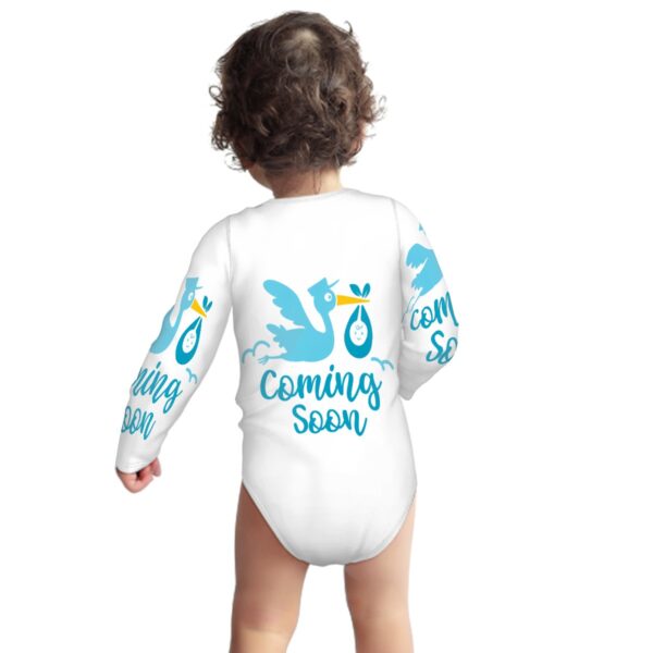 Baby Coming Soon Baby Onesies (Long Sleeve) Customized Services - Image 3