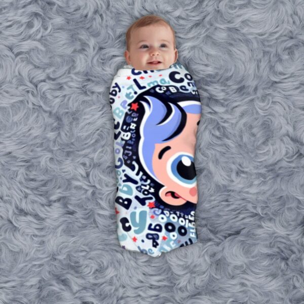 Cool Baby Boy Newborn Swaddle Blanket - Image 4