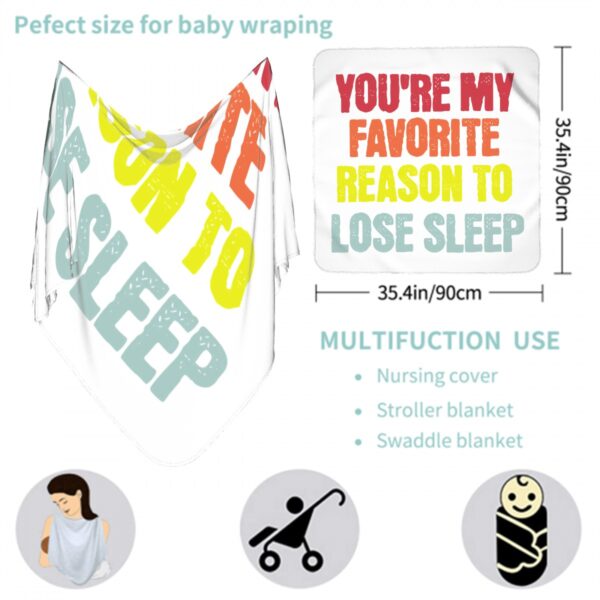 You're My Favorite Newborn Swaddle Blanket - Image 3