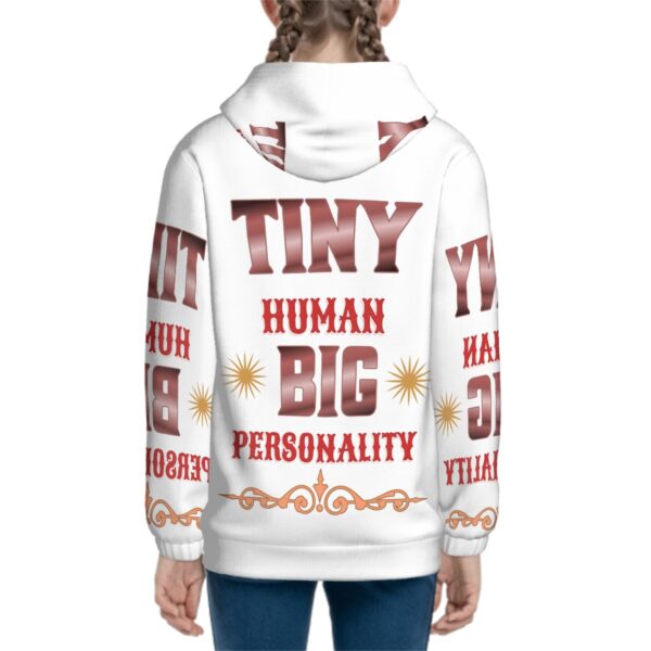 Tiny Human Big Personality Teen Zip Up Hoodie (Without Cord) - Image 4