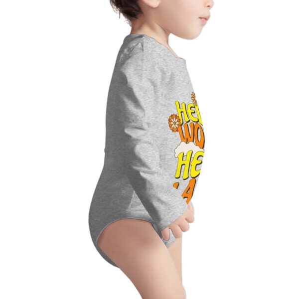 Hello World Long Sleeve Onesies - Image 8