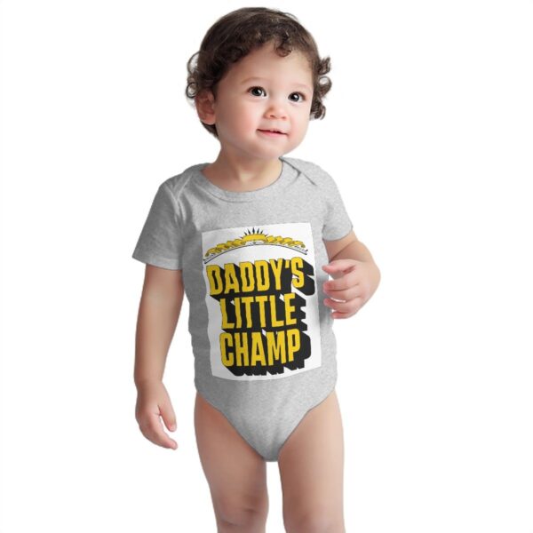 Daddy's Little Champ Baby Onesies (Short Sleeve) - Image 2