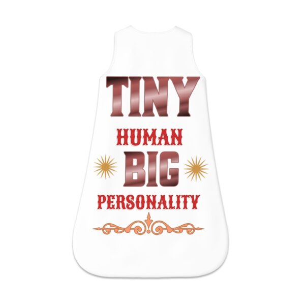 Tiny Human Big Personality Sleeveless Baby Sleep Sack - Image 2