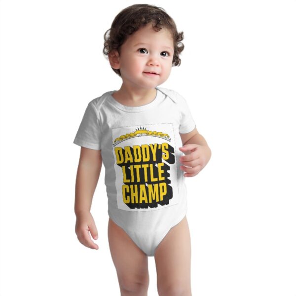 Daddy's Little Champ Baby Onesies (Short Sleeve) - Image 4