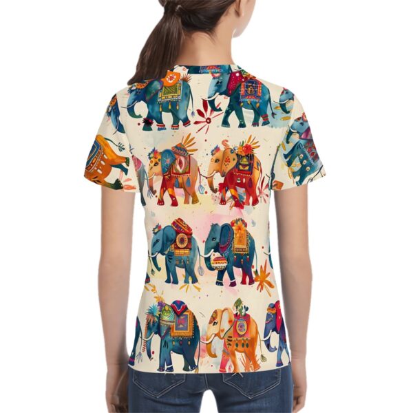 Boho Elephant T Shirts for Teens (Overall Design) - Image 2