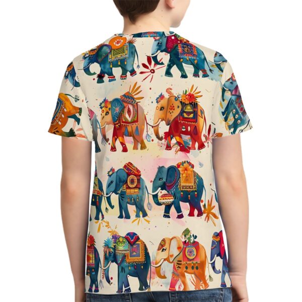 Boho Elephant T Shirts for Teens (Overall Design) - Image 4