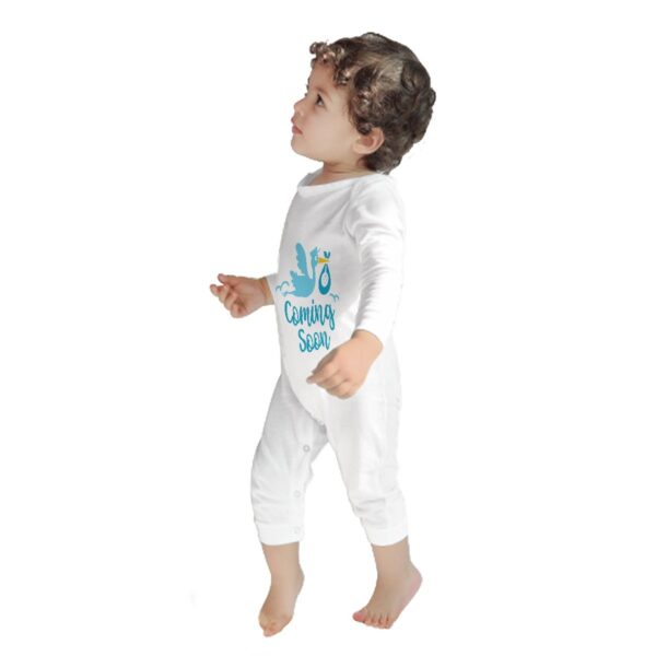 Baby Coming Soon Baby Long Sleeve Romper - Image 8