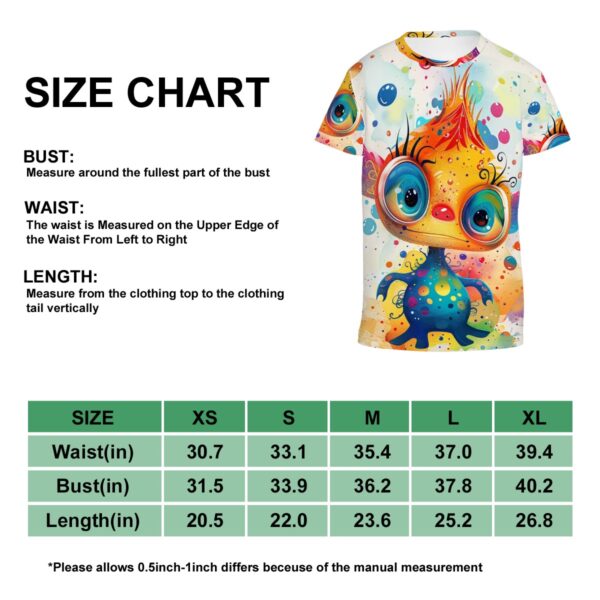 Colorful Cartoon Drawing T Shirts for Teens (Multifaceted Design) - Image 5