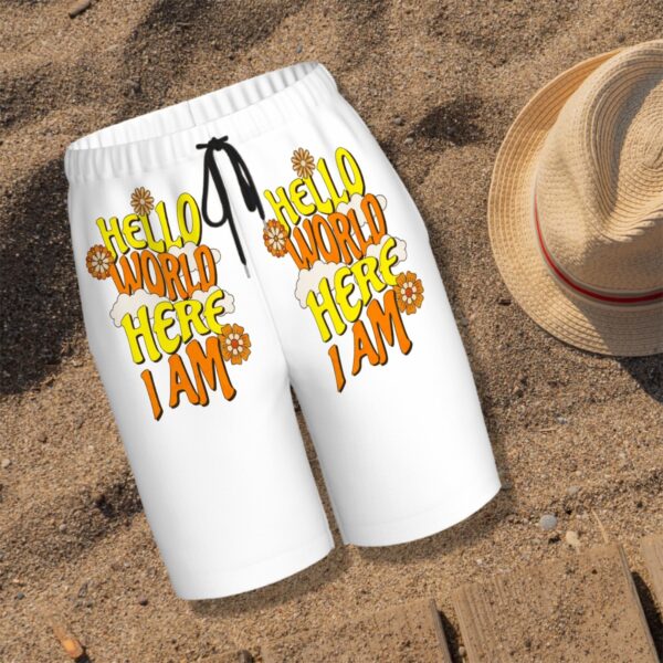 Hello World Teen Beach Shorts - Image 4