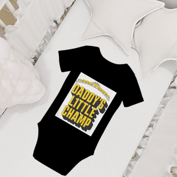 Daddy's Little Champ Baby Onesies (Short Sleeve) - Image 7