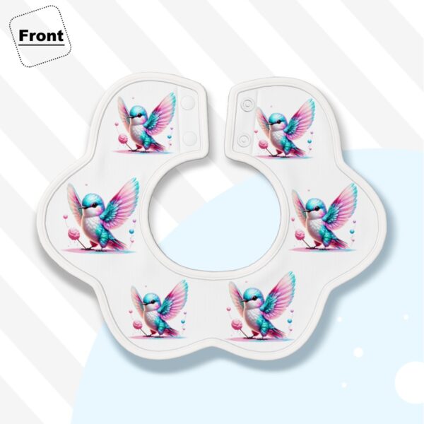 Colorful Sparrow Petal Cotton Baby Bibs - Image 3