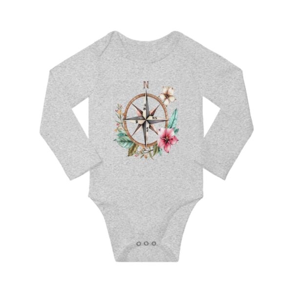 Floral Compass Long Sleeve Onesies - Image 9