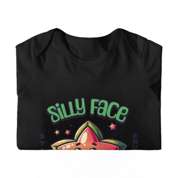 Silly Face Star Baby Long Sleeve Romper - Image 7