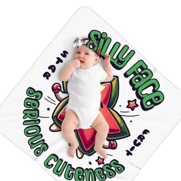 Silly Face Star Baby Headbands & Swaddle Blanket Set - Image 4