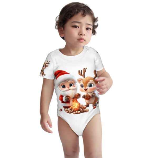 Cute Santa Baby Short Sleeve Onesies