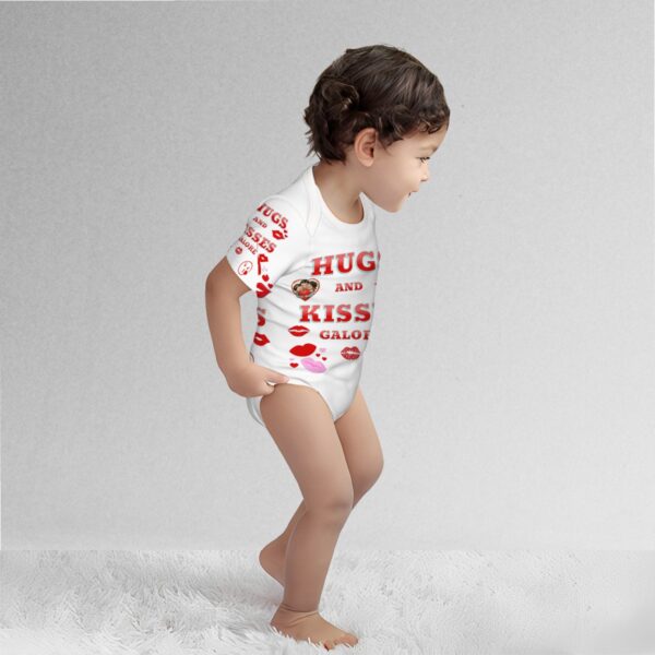 Hugs & Kisses Baby Short Sleeve Onesies - Image 3