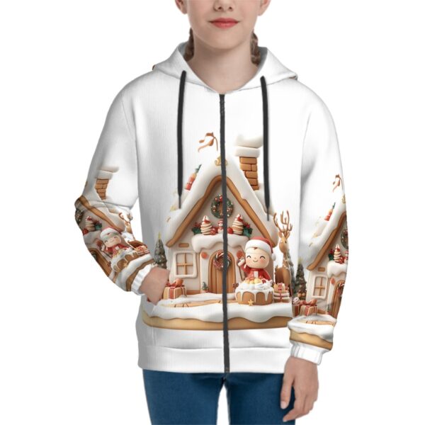 Christmas House Cute Santa Hoodies for Teens