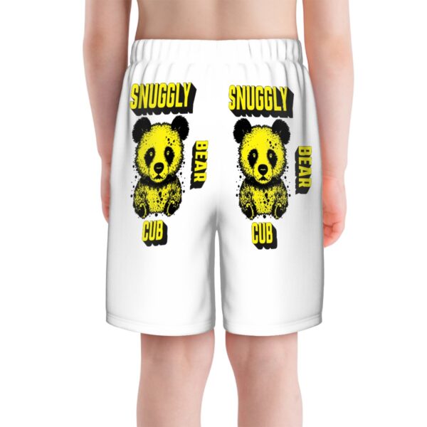 Snuggly Bear Cub Kids Swim Trunks - Image 5