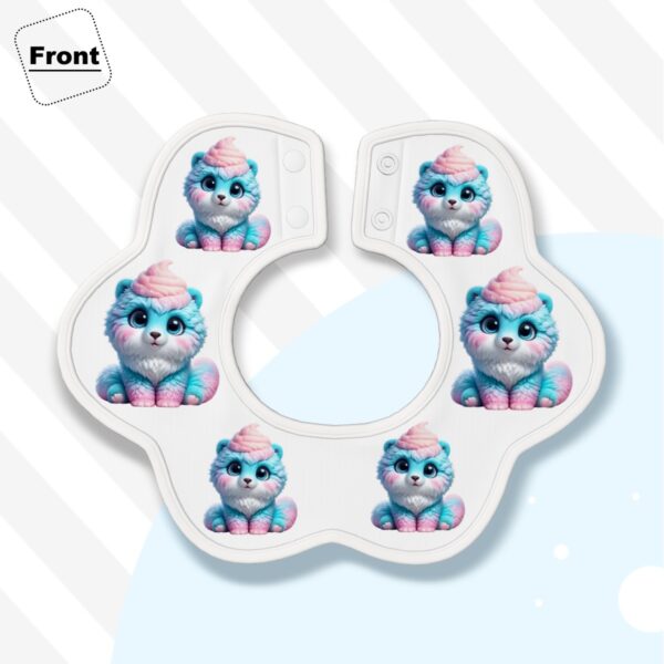 Fluffy Cute Cat Petal Cotton Baby Bibs - Image 3