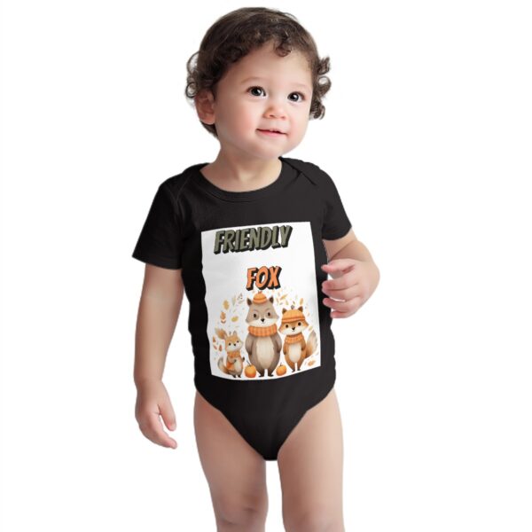 Christmas Friendly Fox Baby Onesies (Short Sleeve)