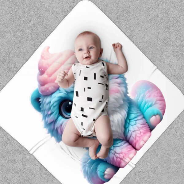 Fluffy Cute Cat Newborn Swaddle Blanket - Image 5