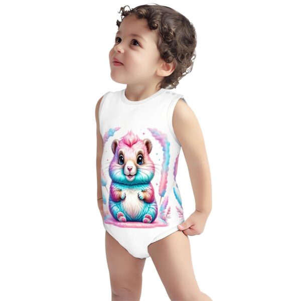 Colorful Bunny Baby Onesie - Image 2