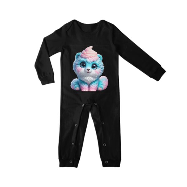 Fluffy Cute Cat Baby Long Sleeve Romper - Image 6