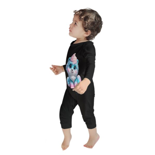 Fluffy Cute Cat Baby Long Sleeve Romper - Image 4