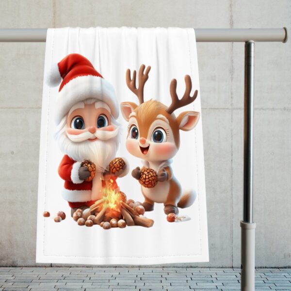 Cute Santa Small Baby Blanket - Image 3