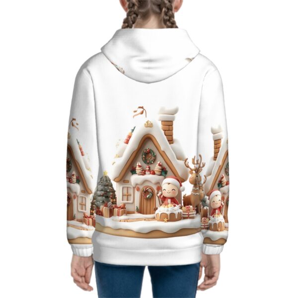 Christmas House Cute Santa Hoodies for Teens - Image 4