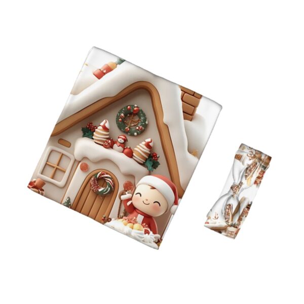 Christmas House Cute Santa Baby Headbands & Swaddle Blanket Set - Image 2