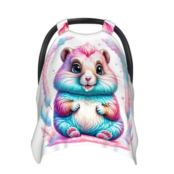 Colorful Bunny Baby Car Seat Cover