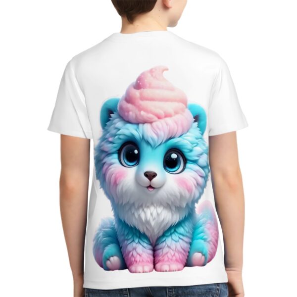 Fluffy Cute Cat T Shirts for Teens (Overall Design) - Image 4