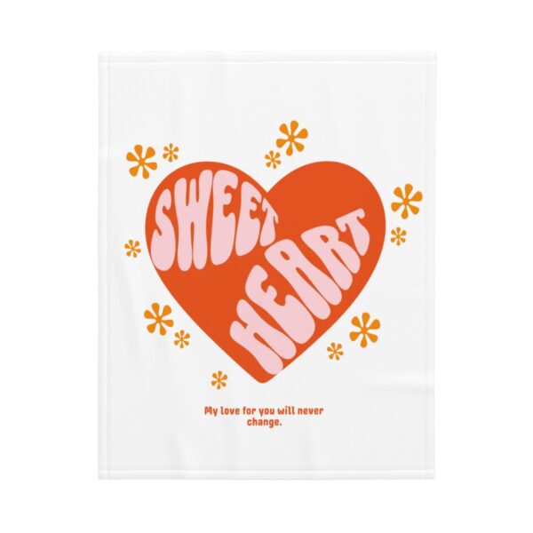 My Love For You Sweet Heart Large Baby Blanket