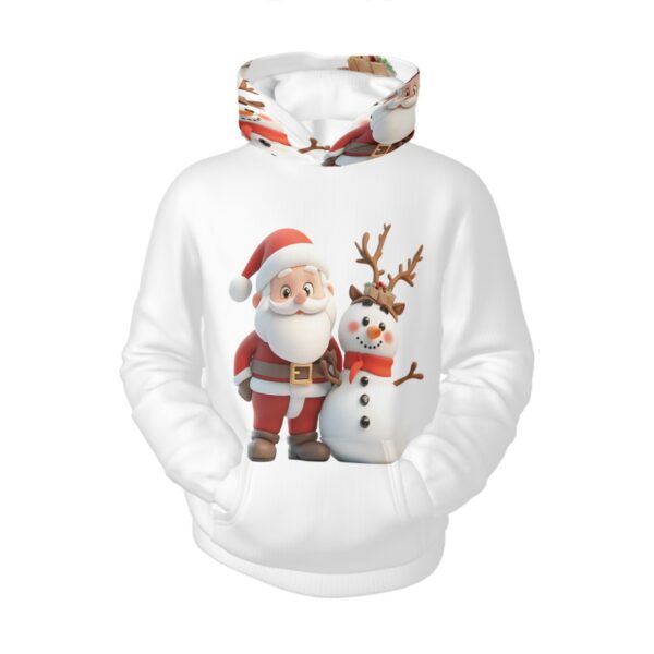 Cute Santa With Snowman Youth Hoodies