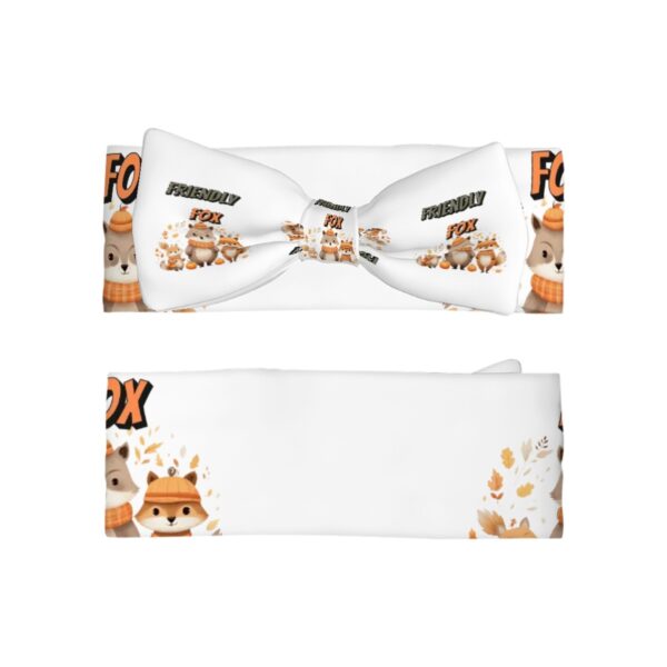 Christmas Friendly Fox Bowknot  Baby Headbands - Image 2