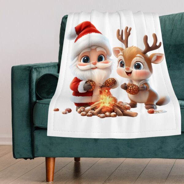 Cute Santa Small Baby Blanket - Image 4