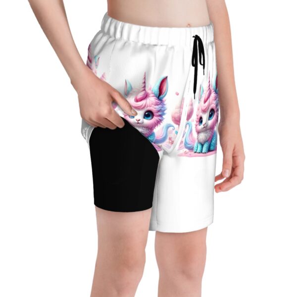 Cute Cat Kids Swim Trunks - Image 5