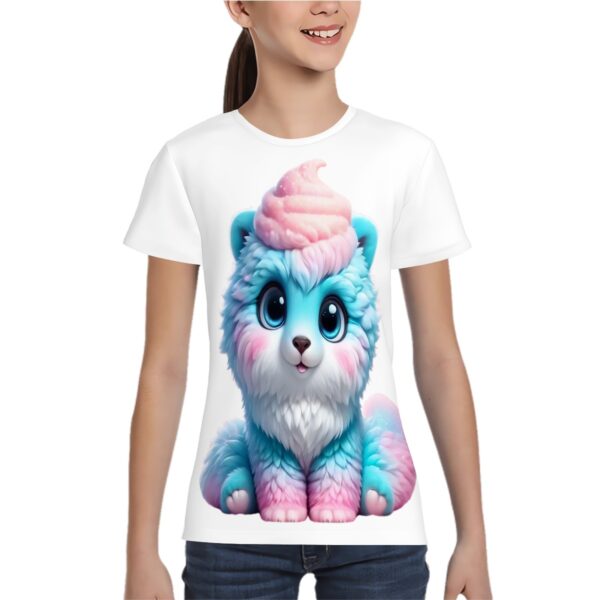 Fluffy Cute Cat T Shirts for Teens (Overall Design)