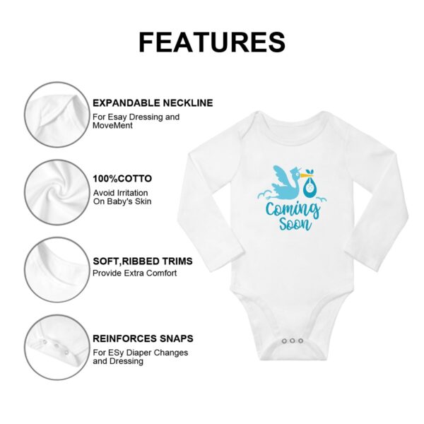 Baby Coming Soon Long Sleeve Onesies - Image 7