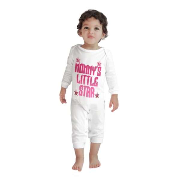 Mommy Little Star Baby Long Sleeve Romper - Image 2