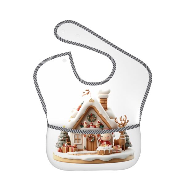 Christmas House Cute Santa Baby Bibs