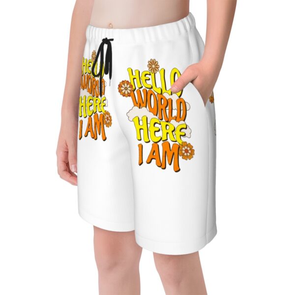 Hello World Teen Beach Shorts - Image 2