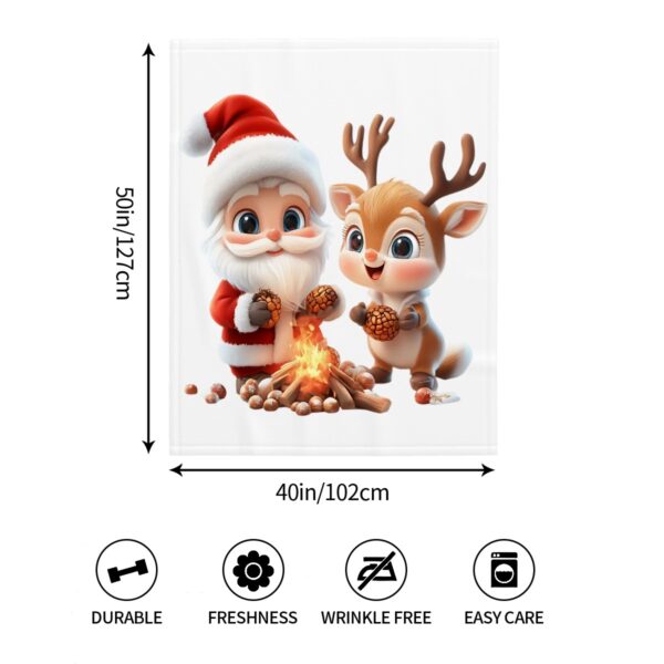 Cute Santa Large Baby Blanket - Image 5