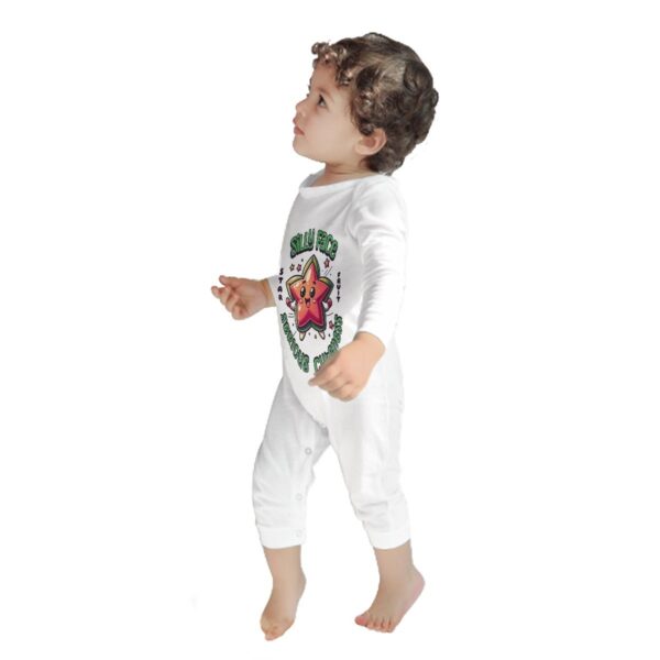 Silly Face Star Baby Long Sleeve Romper - Image 8